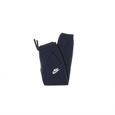 pantalone tuta felpato ragazzo club jogger pant MIDNIGHT NAVY/MIDNIGHT NAVY/WHITE