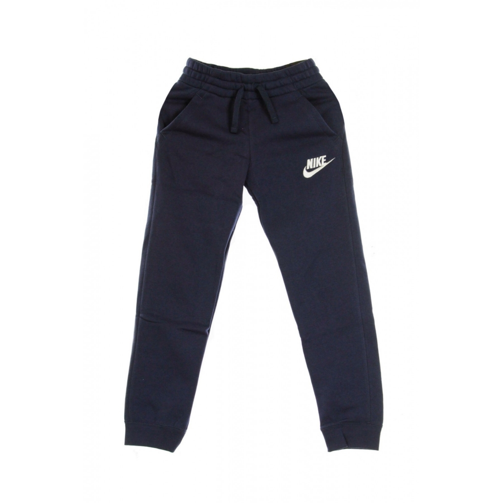 pantalone tuta felpato ragazzo club jogger pant MIDNIGHT NAVY/MIDNIGHT NAVY/WHITE