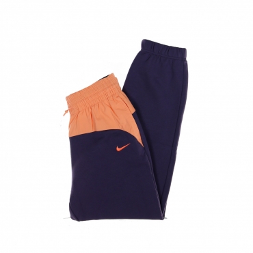 pantalone tuta felpato donna sportswear icon clash jogger mix heritage DARK RAISIN/CRIMSON BLISS/BRIGHT MANGO
