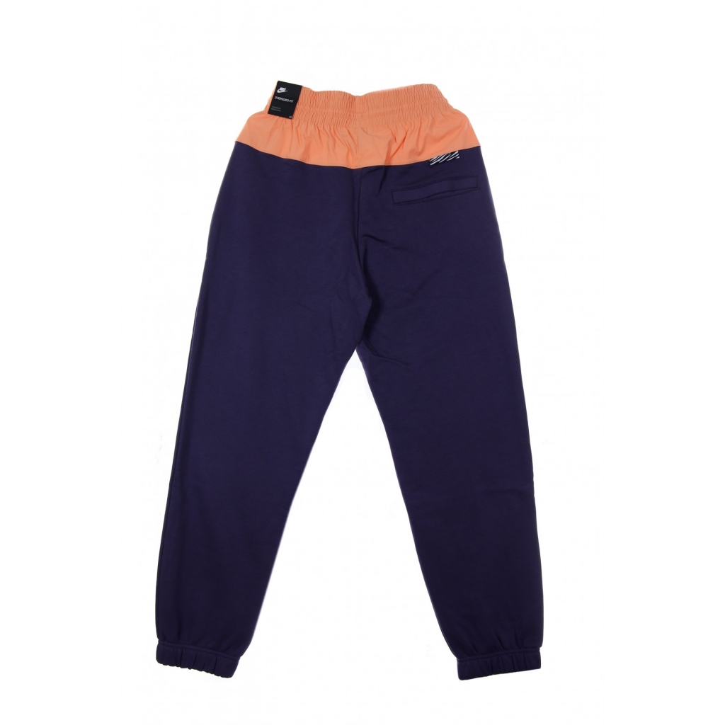 pantalone tuta felpato donna sportswear icon clash jogger mix heritage DARK RAISIN/CRIMSON BLISS/BRIGHT MANGO