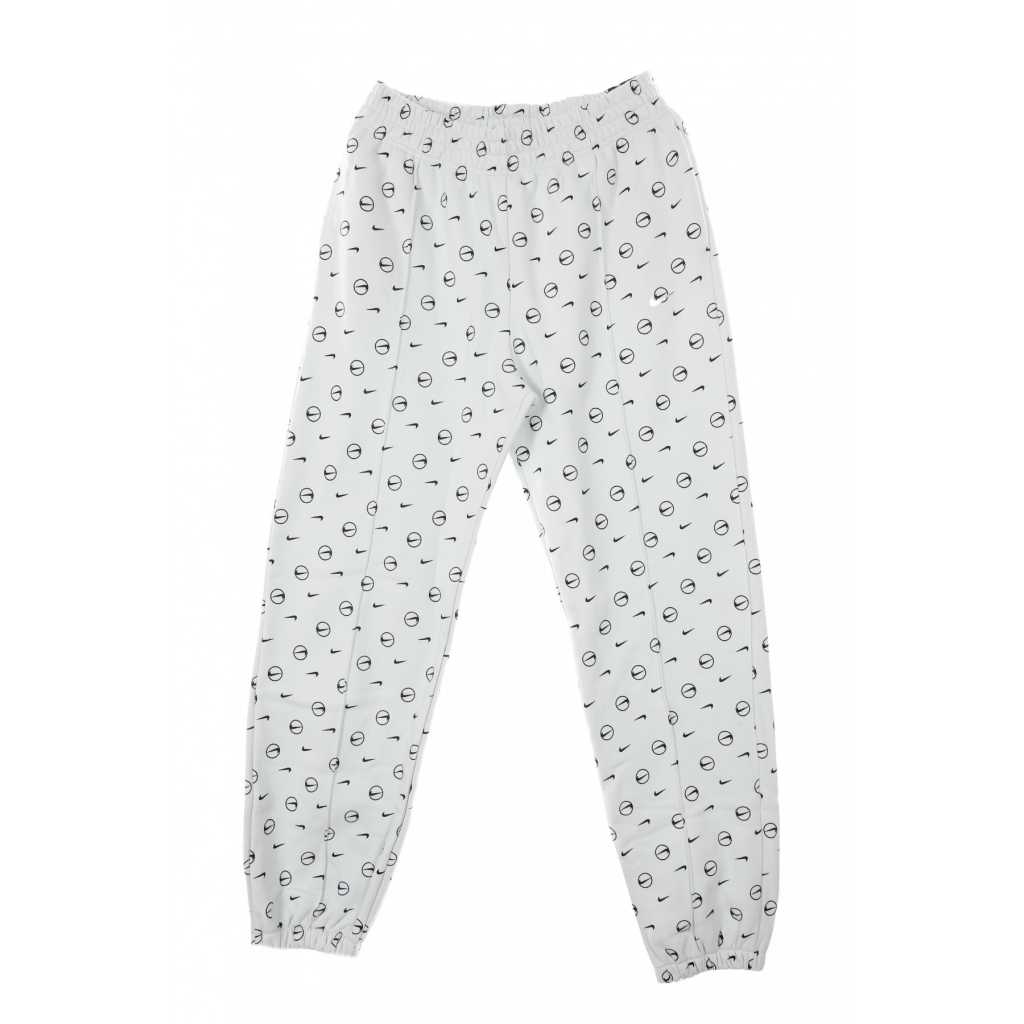 pantalone tuta felpato donna w sportswear pant all over print pack PURE PLATINUM