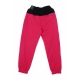 pantalone tuta felpato donna sportswear icon clash jogger mix heritage FIREBERRY/WHITE