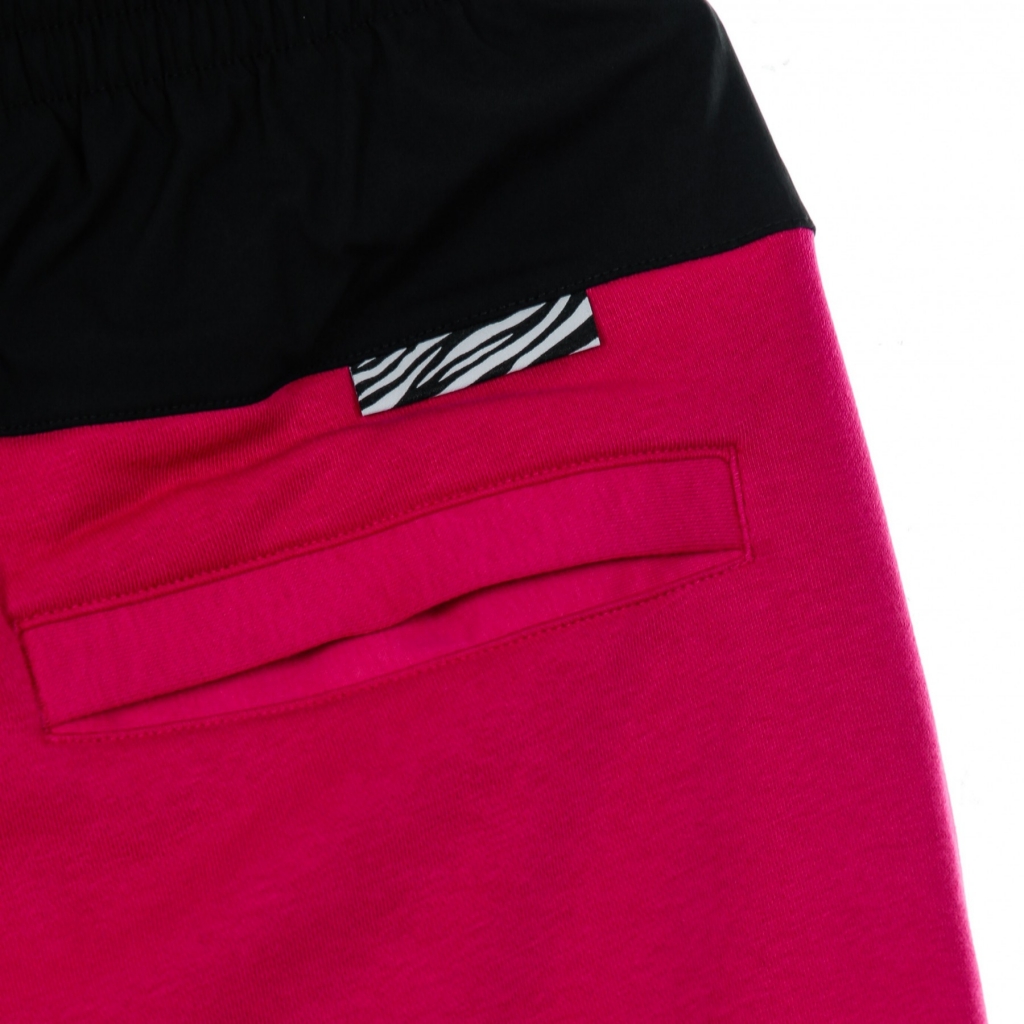 pantalone tuta felpato donna sportswear icon clash jogger mix heritage FIREBERRY/WHITE
