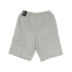 pantalone corto tuta felpato uomo m sportswear club basketball cargo short DK GREY HEATHER/MATTE SILVER/WHITE