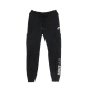 pantalone tuta felpato donna sportswear air pant fleece mr BLACK/WHITE