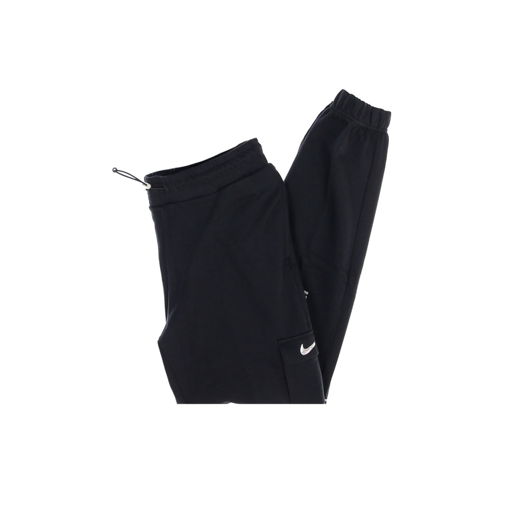 pantalone tuta felpato donna w sportswear  swoosh pant ft mr BLACK/WHITE