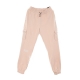 pantalone tuta felpato donna w sportswear  swoosh pant ft mr CHAMPAGNE/WHITE