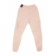 pantalone tuta felpato donna w sportswear  swoosh pant ft mr CHAMPAGNE/WHITE