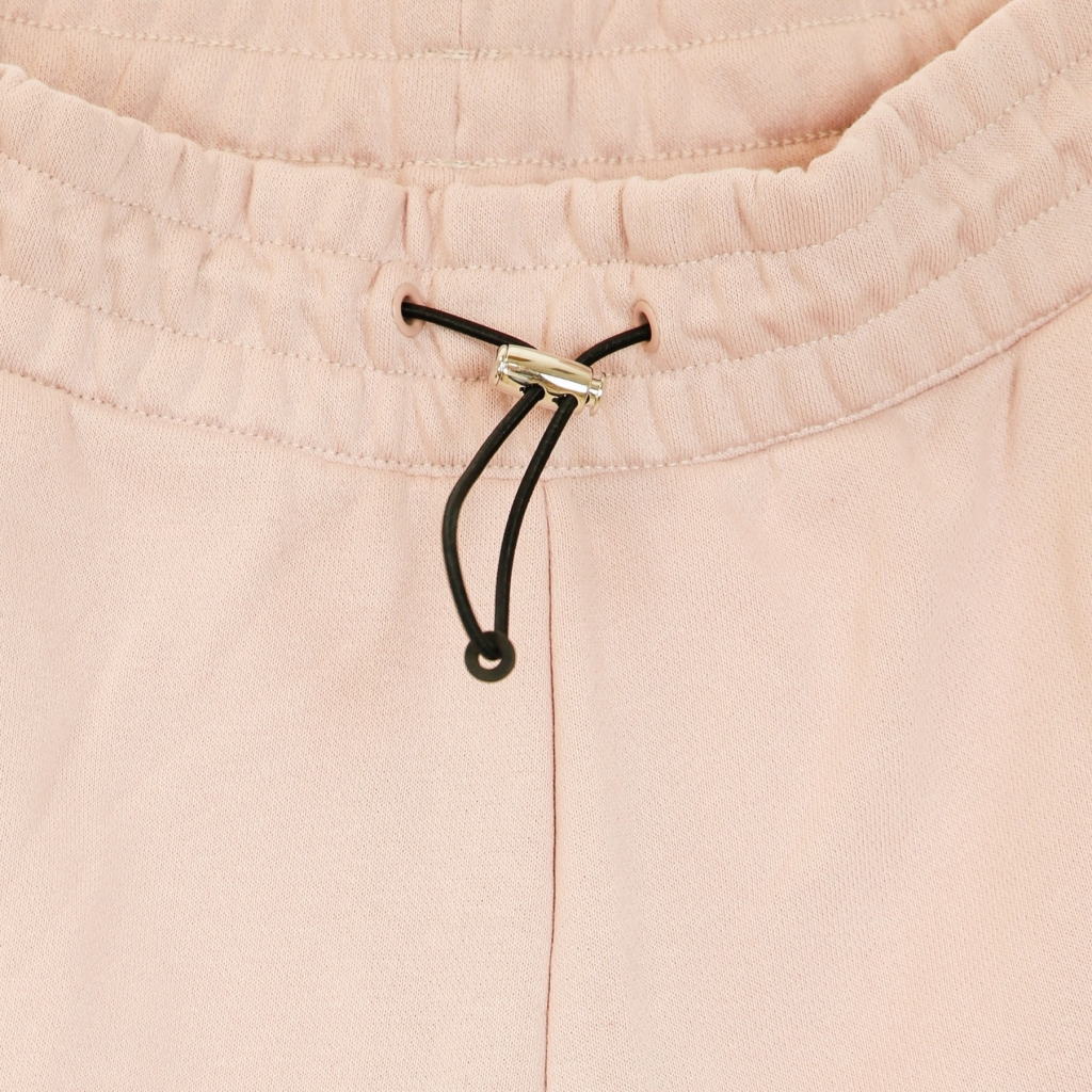 pantalone tuta felpato donna w sportswear  swoosh pant ft mr CHAMPAGNE/WHITE