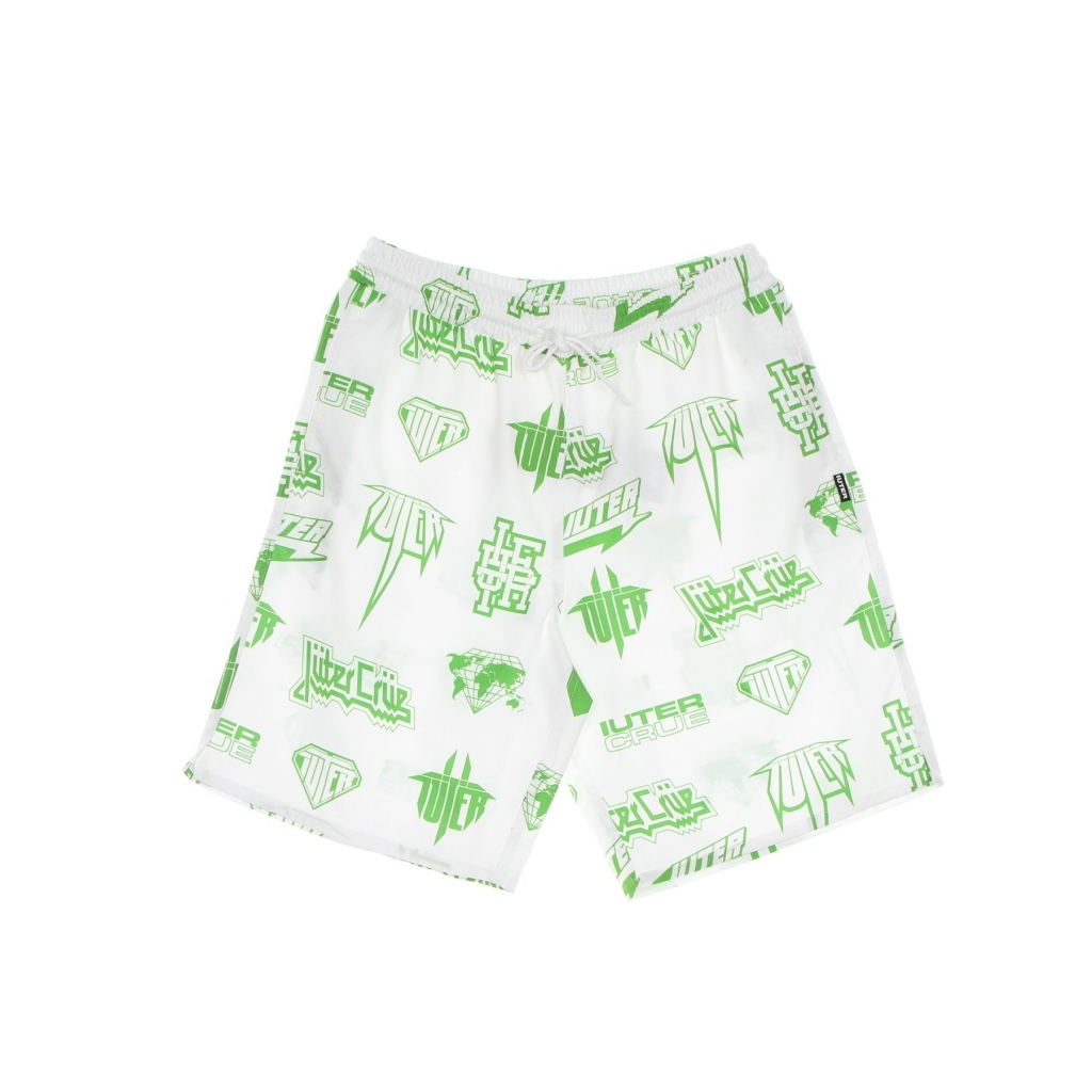 costume bermuda uomo horns allover boardshort WHITE