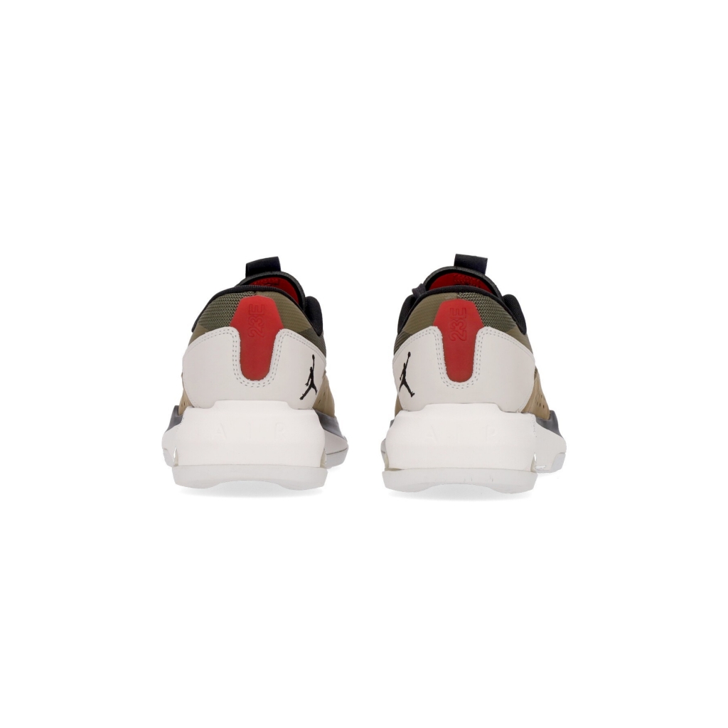 scarpa bassa uomo jordan air 200e MEDIUM OLIVE/UNIVERSITY RED/SUMMIT WHITE
