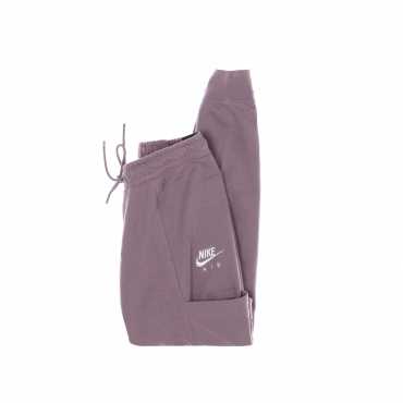 pantalone tuta felpato donna sportswear air pant fleece mr PURPLE SMOKE/WHITE