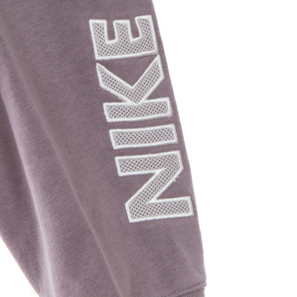 pantalone tuta felpato donna sportswear air pant fleece mr PURPLE SMOKE/WHITE