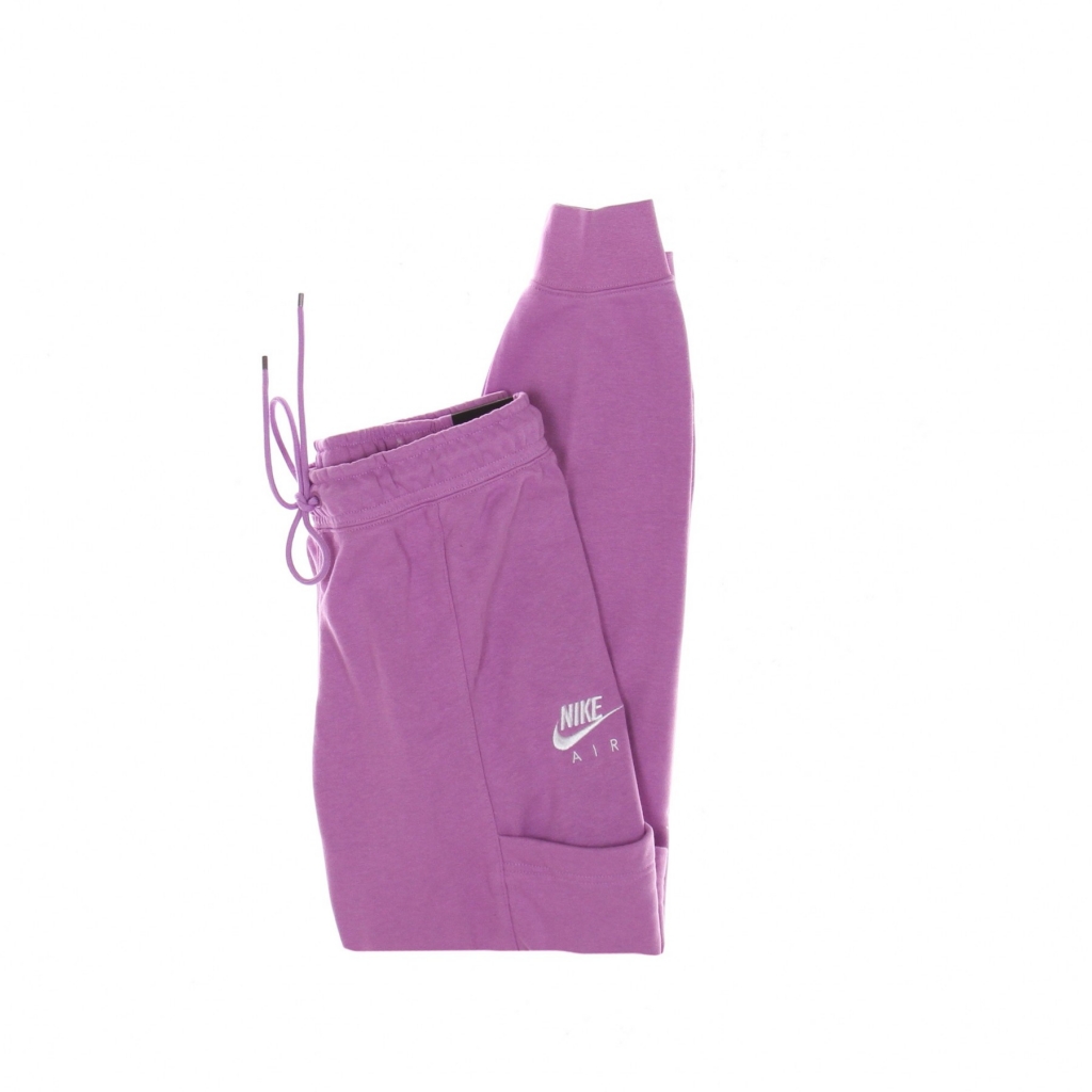 pantalone tuta felpato donna sportswear air pant fleece mr VIOLET SHOCK/WHITE