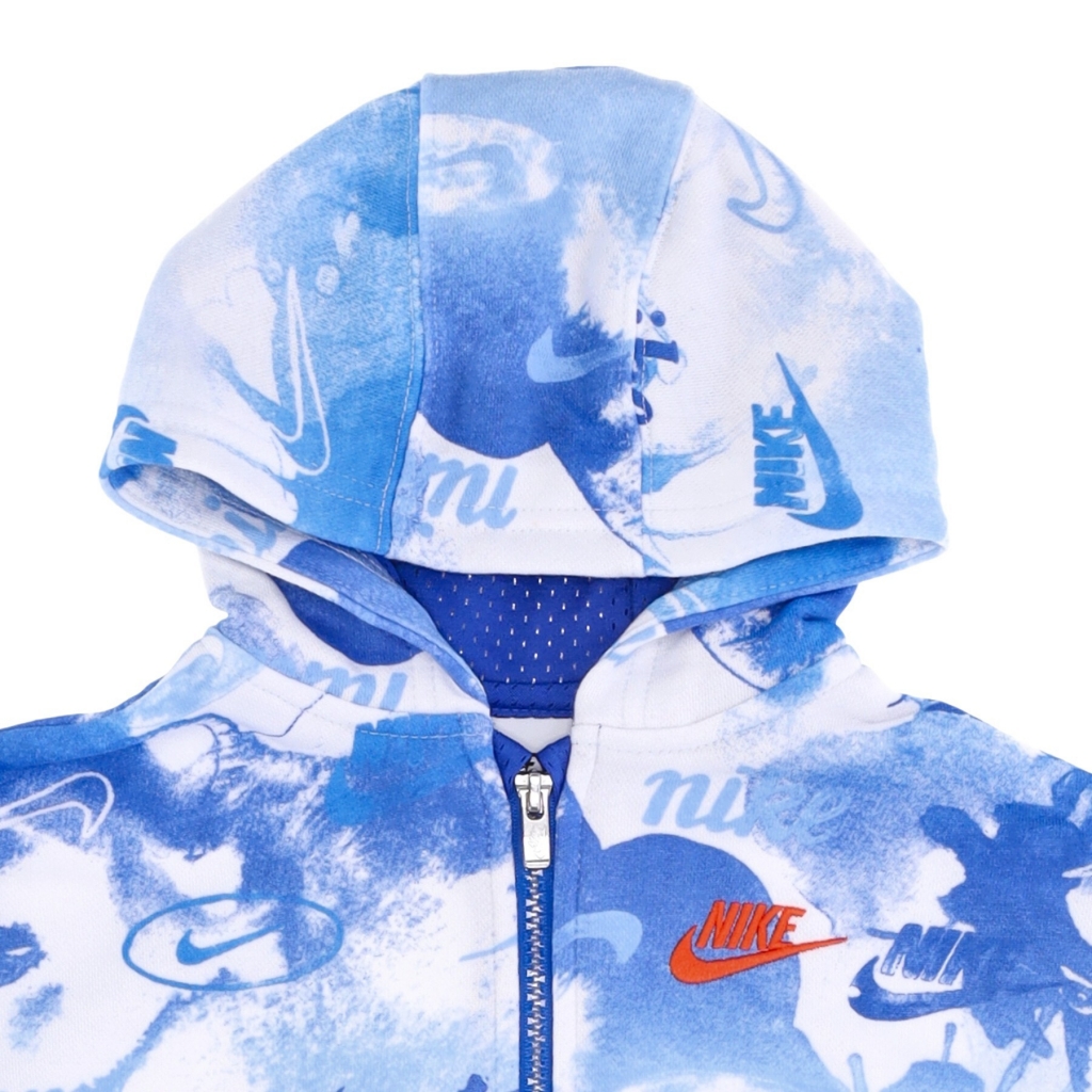 felpa leggera cappuccio zip bambino daze ft full zip hoodie WHITE