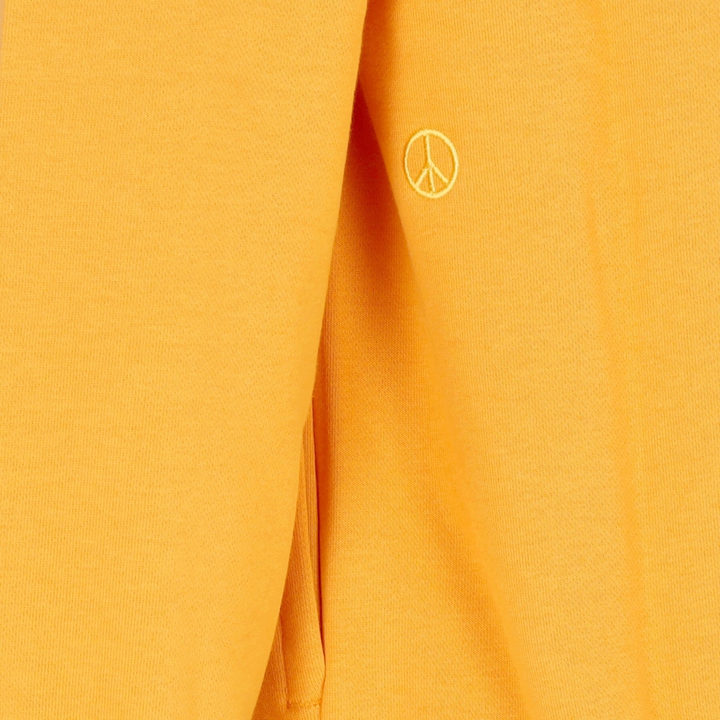 felpa leggera collo alto uomo sportswear long-sleeve mid layer top KUMQUAT/MEDIUM BLUE