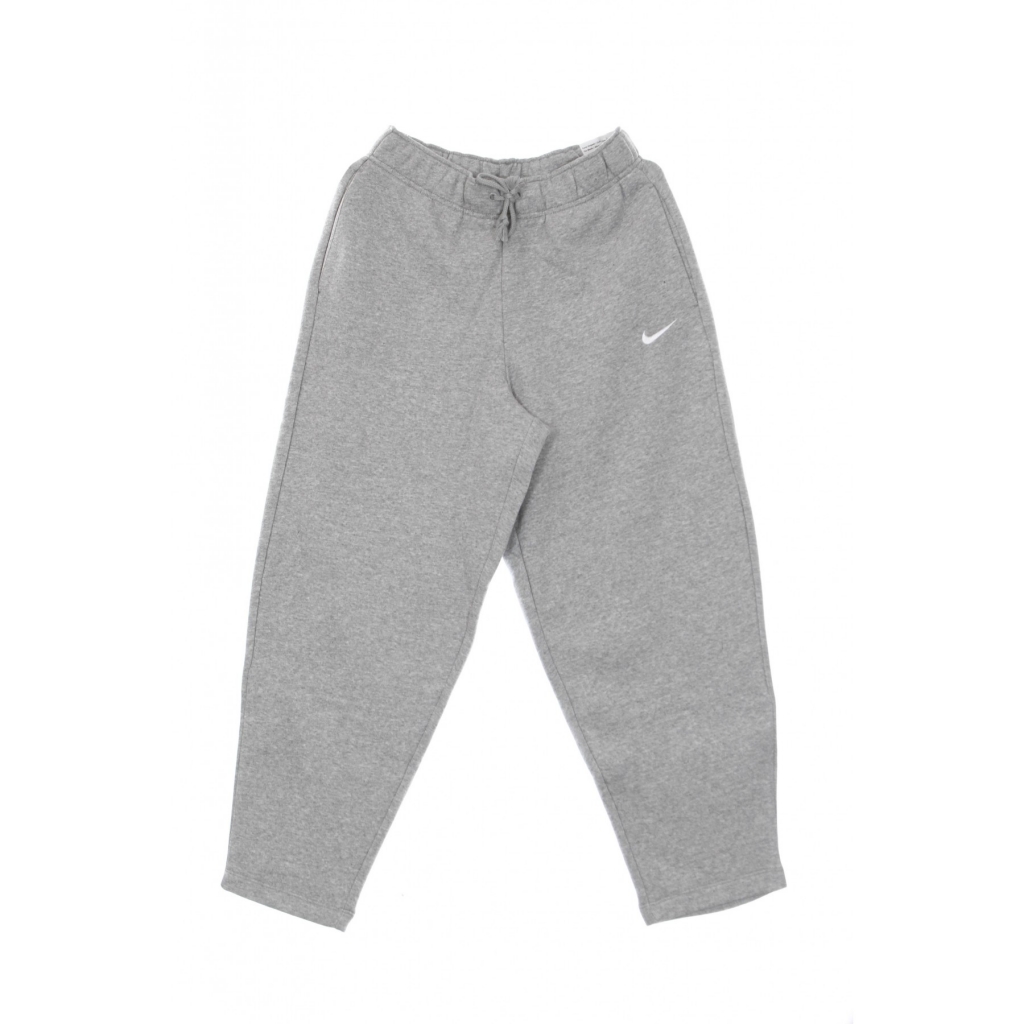 pantalone tuta felpato donna w essentials collection fleece curve pants DK GREY HEATHER/WHITE