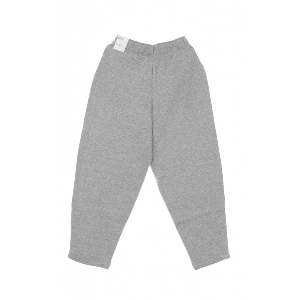 pantalone tuta felpato donna w essentials collection fleece curve pants DK GREY HEATHER/WHITE