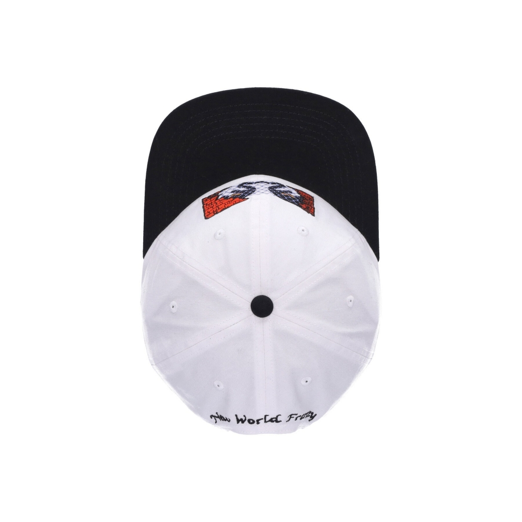 cappellino visiera piatta uomo new world frenzy 6 panel snapback WHITE/MULTI