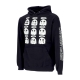 felpa cappuccio uomo ghost emotions hoody BLACK