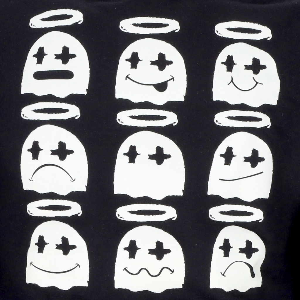 felpa cappuccio uomo ghost emotions hoody BLACK