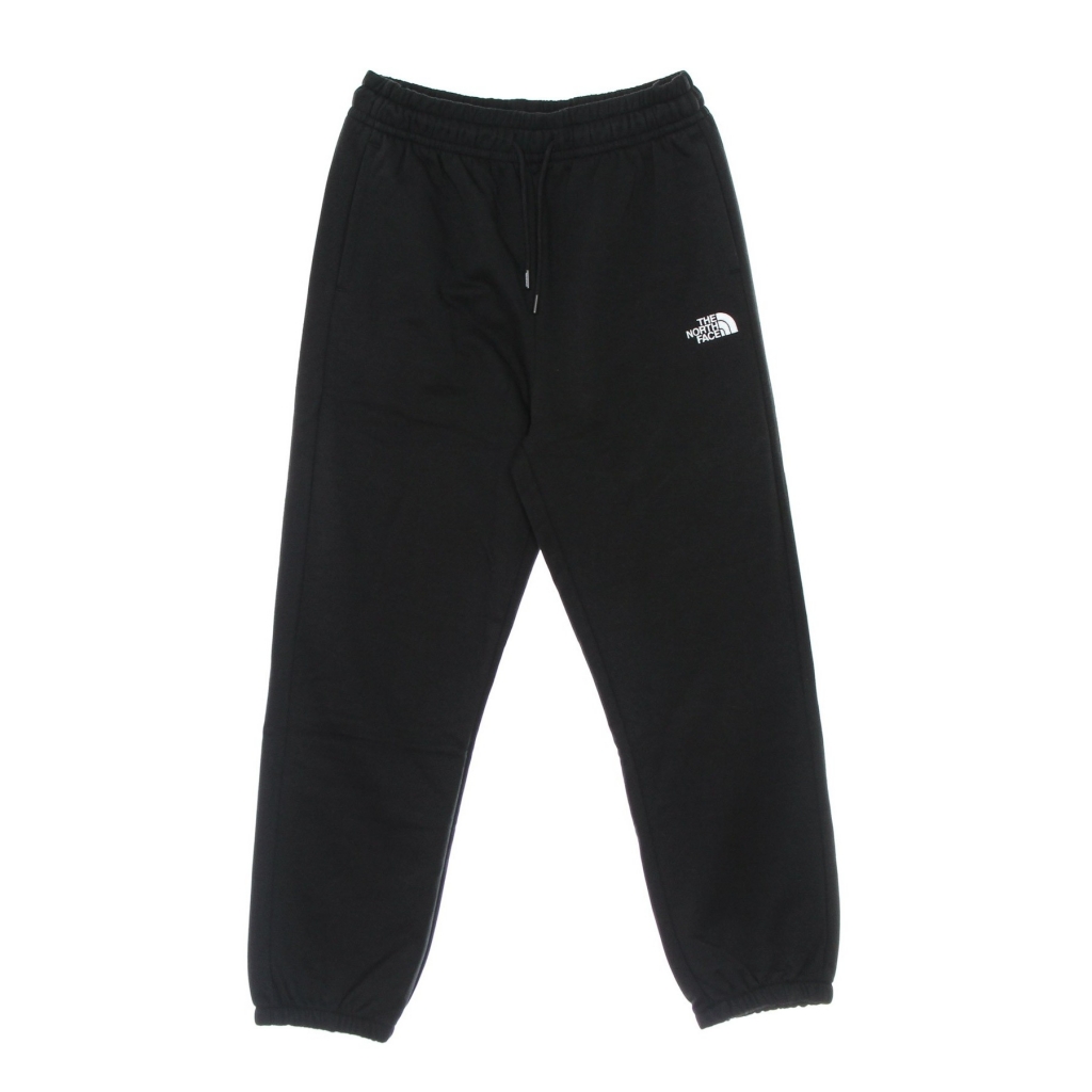 pantalone tuta felpato donna oversized essential jogger BLACK