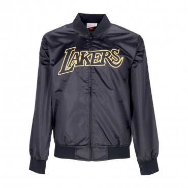 giacchetta uomo nba big face 40 satin jacket hardwood classics loslak BLACK/ORIGINAL TEAM COLORS