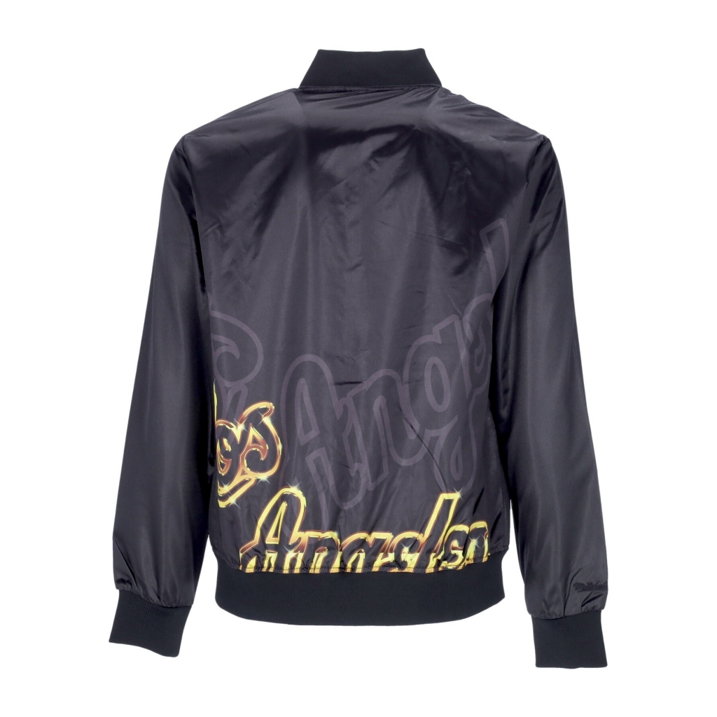 giacchetta uomo nba big face 40 satin jacket hardwood classics loslak BLACK/ORIGINAL TEAM COLORS