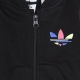 completo tuta neonato hoodie set fz BLACK