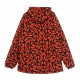 giubbotto uomo bosco pattern jacket hoodie zip BLACK/RED