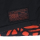giubbotto uomo bosco pattern jacket hoodie zip BLACK/RED