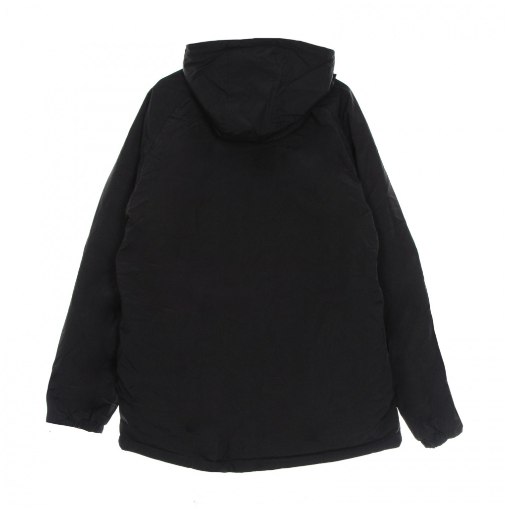 giubbotto uomo bosco pattern jacket hoodie zip BLACK/RED