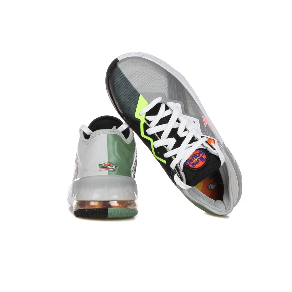 scarpa basket ragazzo lebron xviii low bugs vs marvin gs LT SMOKE GREY/SUNSET PULSE/BLACK/WHITE