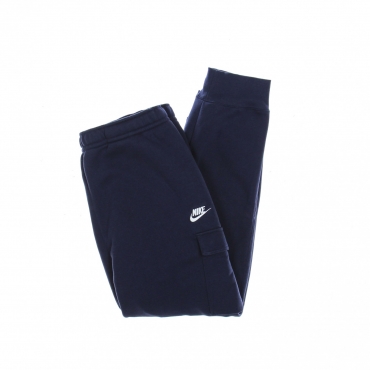 pantalone tuta felpato uomo  sportswear club cargo MIDNIGHT NAVY/MIDNIGHT NAVY/WHITE