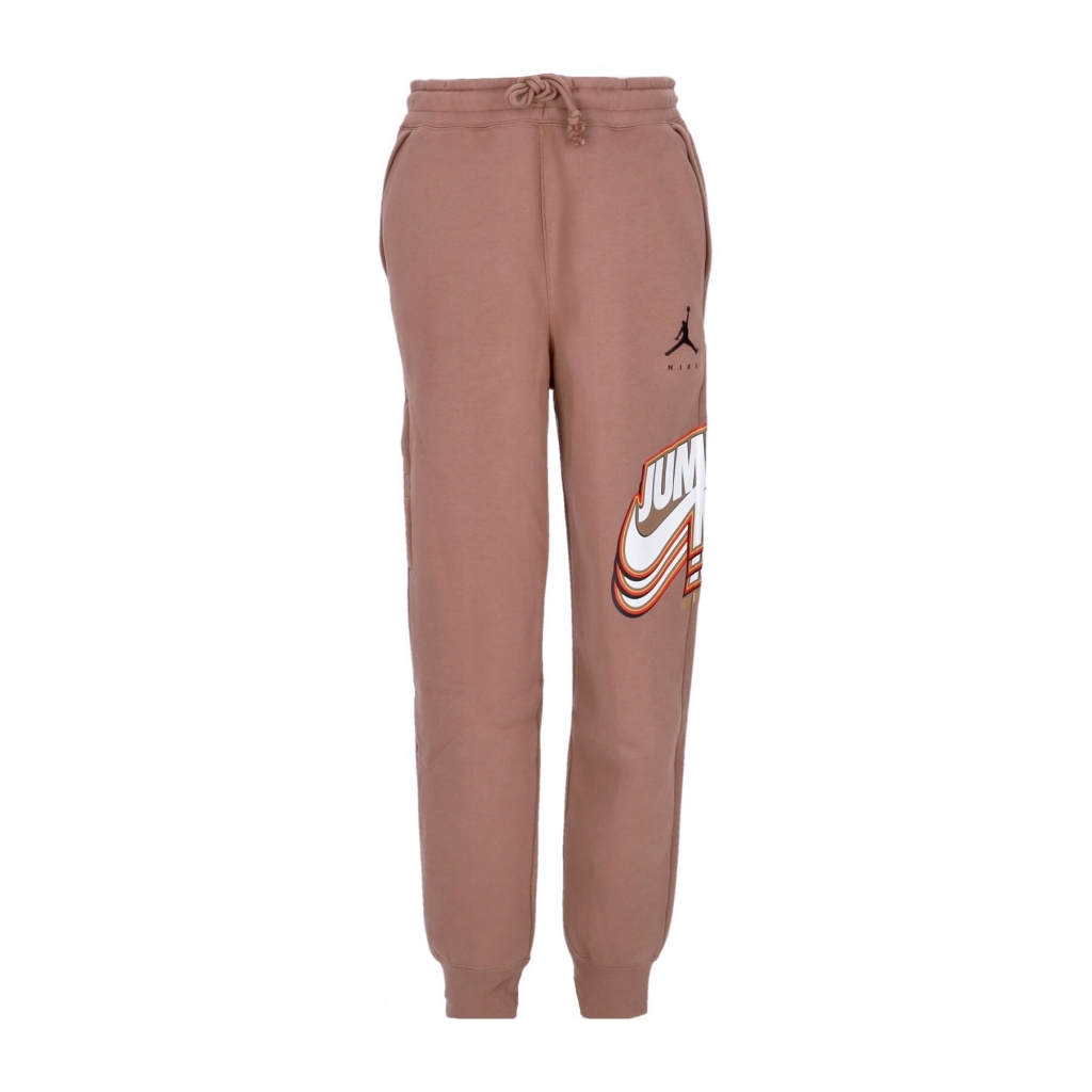 pantalone tuta felpato uomo jumpman fleece pant ARCHAEO BROWN/BLACK