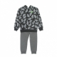 completo tuta bambino aop fleece po hoodie+ jogger set CARBON HEATHER