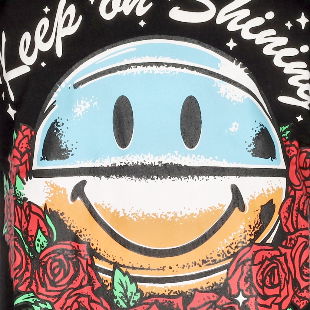 maglietta uomo smiley keep on shining tee x smiley BLACK
