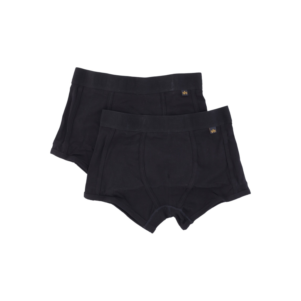 boxer uomo tape underwear 2 pk ALL BLACK