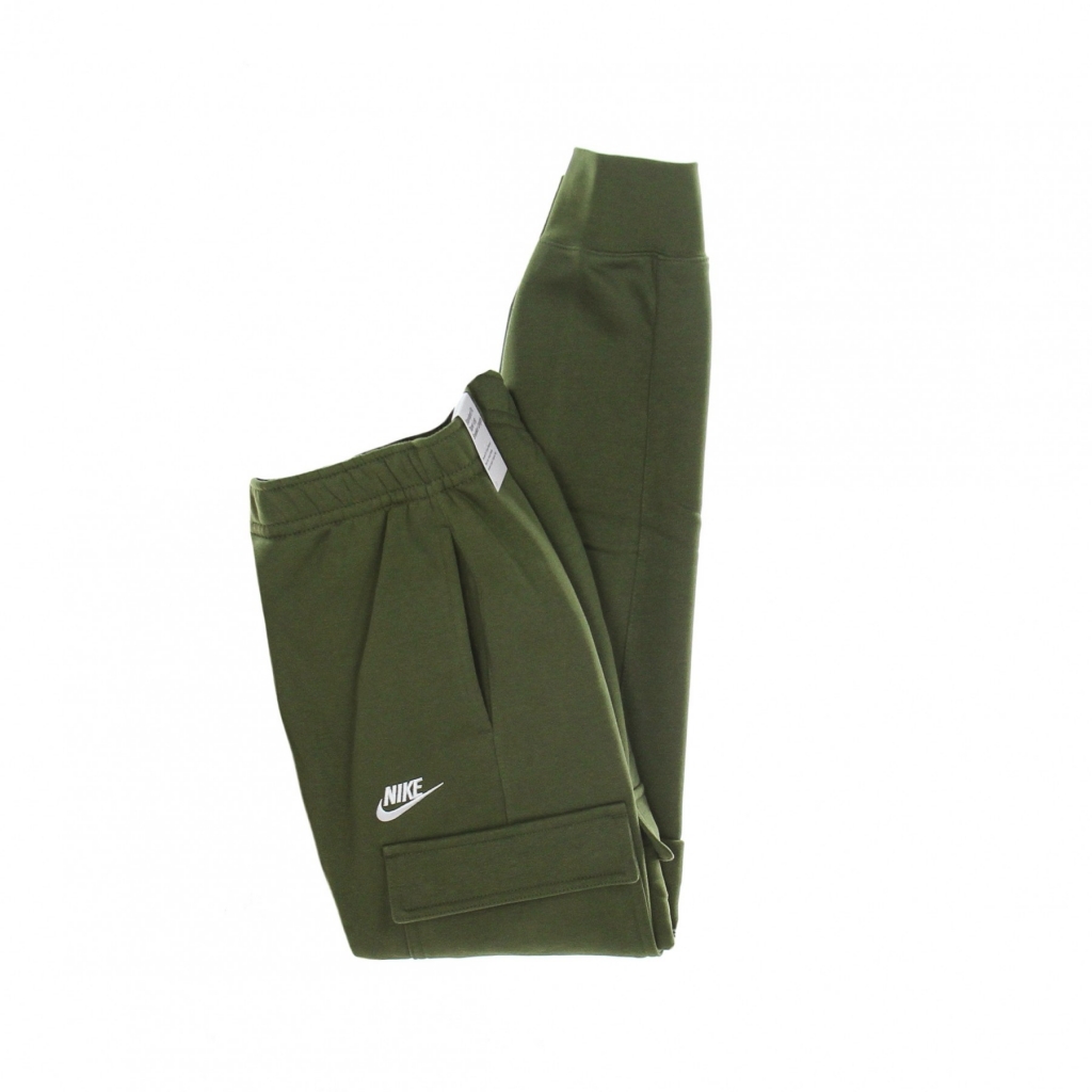 pantalone tuta felpato uomo  sportswear club cargo ROUGH GREEN/ROUGH GREEN/WHITE