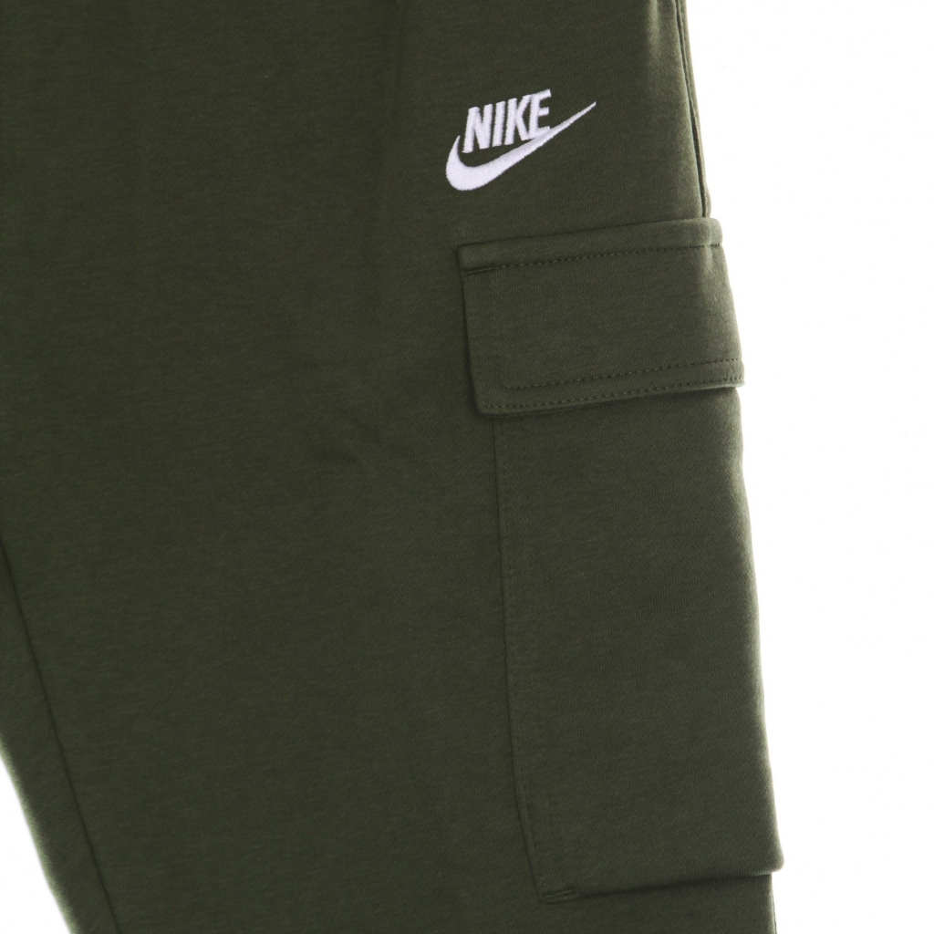 pantalone tuta felpato uomo  sportswear club cargo ROUGH GREEN/ROUGH GREEN/WHITE