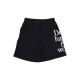 pantalone corto tuta felpato uomo dont happy be worry sweatshorts x smiley BLACK