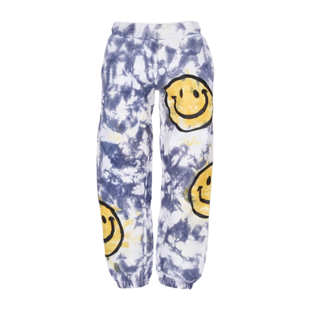pantalone tuta felpato uomo sun dye sweatpants x smiley YELLOW/BLUE TIE DYE