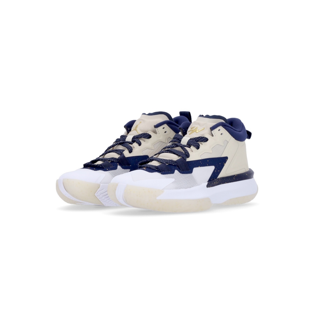 scarpa basket ragazzo jordan zion 1 gs FOSSIL/MIDNIGHT NAVY/WHITE/METALLIC GOLD