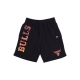 pantalone tuta felpato uomo nba team color water print short chibul BLACK/FRONT DOOR RED
