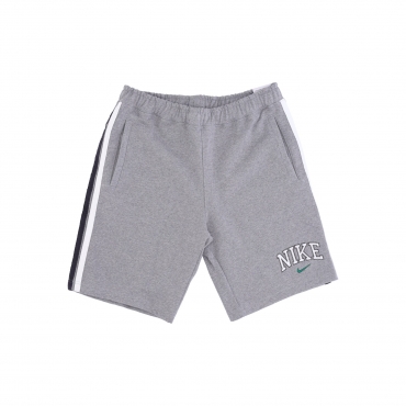 pantalone corto tuta felpata uomo sportswear retro fleece short bb DK GREY HEATHER