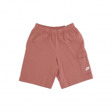 pantalone corto tuta felpato uomo m sportswear club basketball cargo short MINERAL CLAY/MINERAL CLAY/WHITE