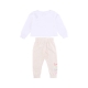 completo tuta bambina retro rewind crew jogger set PALE IVORY