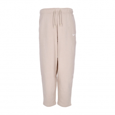 pantalone tuta felpato donna w essentials collection fleece curve pants SANDDRIFT/WHITE