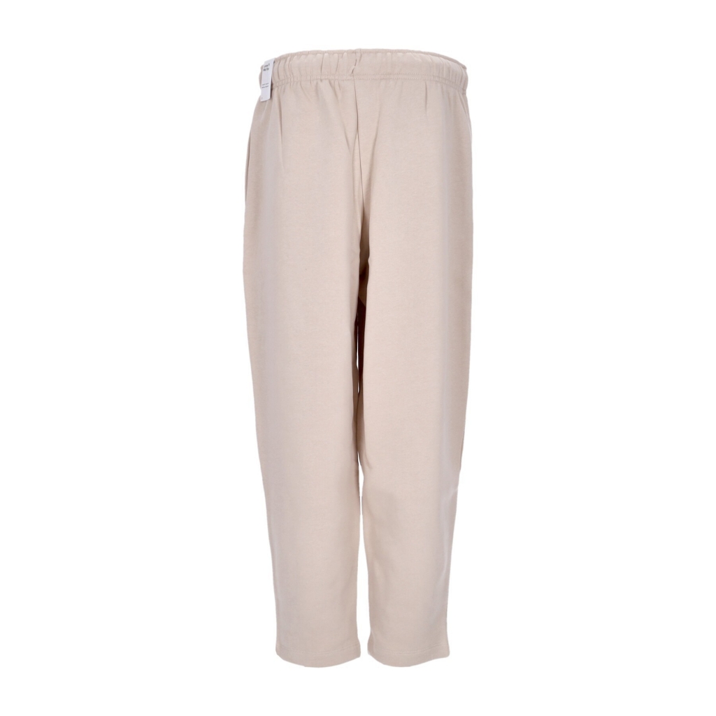pantalone tuta felpato donna w essentials collection fleece curve pants SANDDRIFT/WHITE