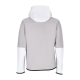 felpa leggera cappuccio zip uomo sportswear tech fleece full-zip hoodie LT IRON ORE/SUMMIT WHITE/BALTIC BLUE